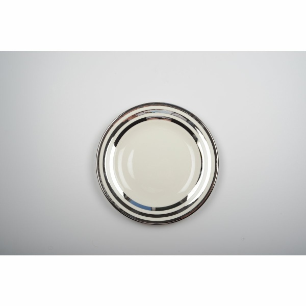 Drievoudige filetplaat zilver 27 cm