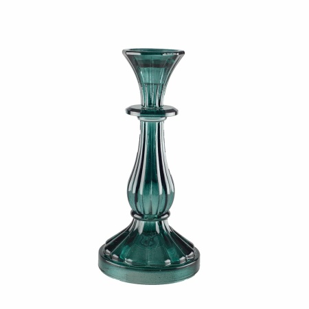Turquoise kandelaar klein model H21cm
