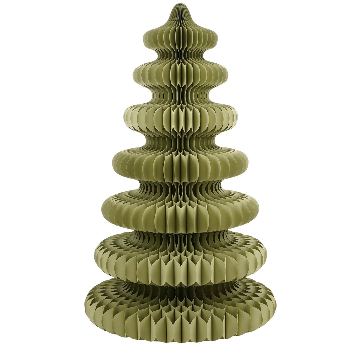 Decoratie Kerstboom - H212 x Ø148 cm - Papier - FSC Mix - Groen