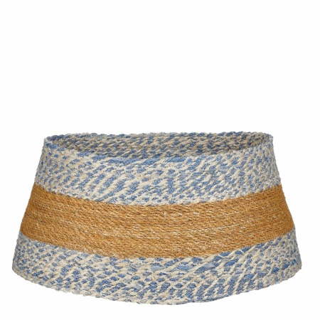 Kerstboomrok - H26 x Ø58 cm - Zeegras - Blauw