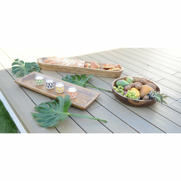 Decoratief houten dienblad 80x28x4,5 cm