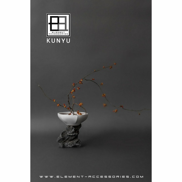 Kom in moderne Aziatische stijl, hoogwaardig design en afwerking, KUNYU30WH