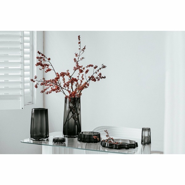 Modern-Klassiek Luxe grote kom of schaal, stijlvol design, LENOX 05 Grey
