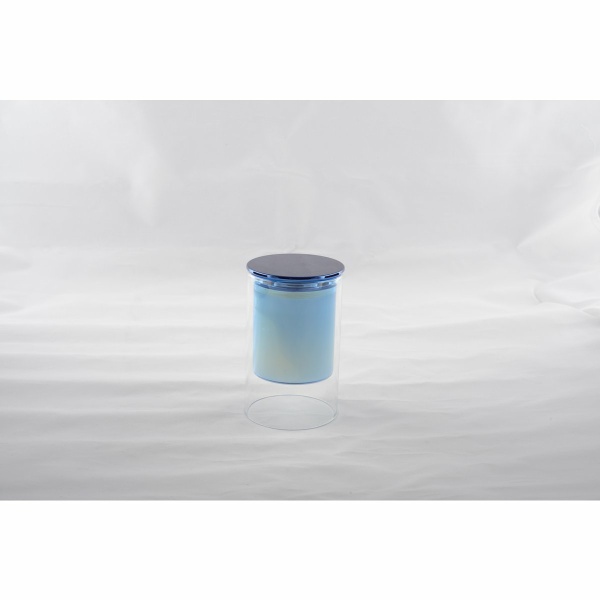 Kaarsenblauw cederhout parfum 7x11.3 cm