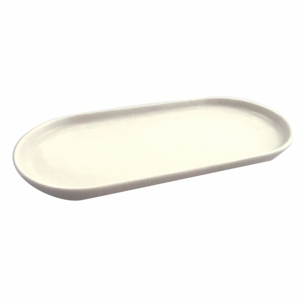 Plat ovale blanc 22cm