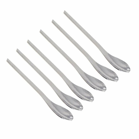 Zilver gehamerd lepels - set van 6