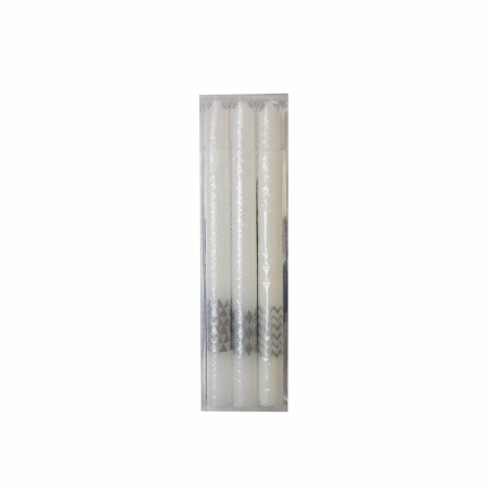 Silver Decor Torch Candles - veel van 3