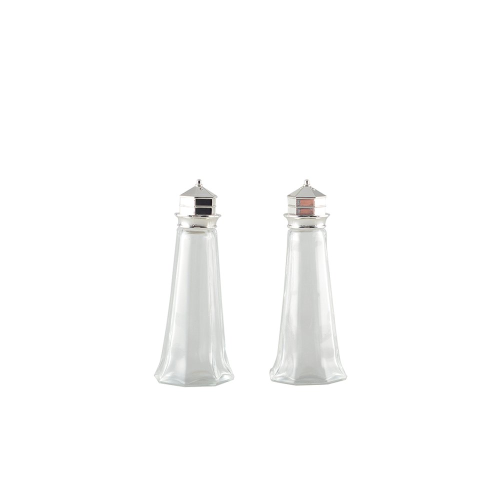 Zilverzout en peper 4.6x4.6x11.5 cm