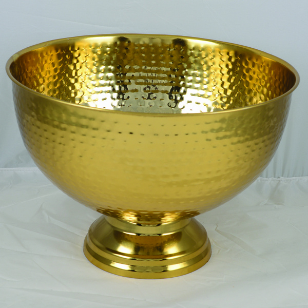 Grote champagne cup magnum gehamerd 30 cm