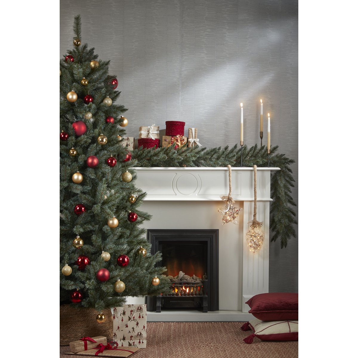 Kerstboomrok - H26 x Ø58 cm - Zeegras - Naturel Bruin