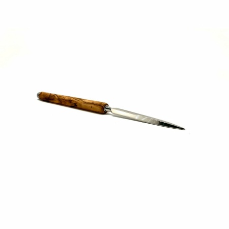 "LUXURY" briefopener met olijfhouten handvat