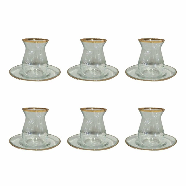 Gouden Filet Tea Cups - veel 6