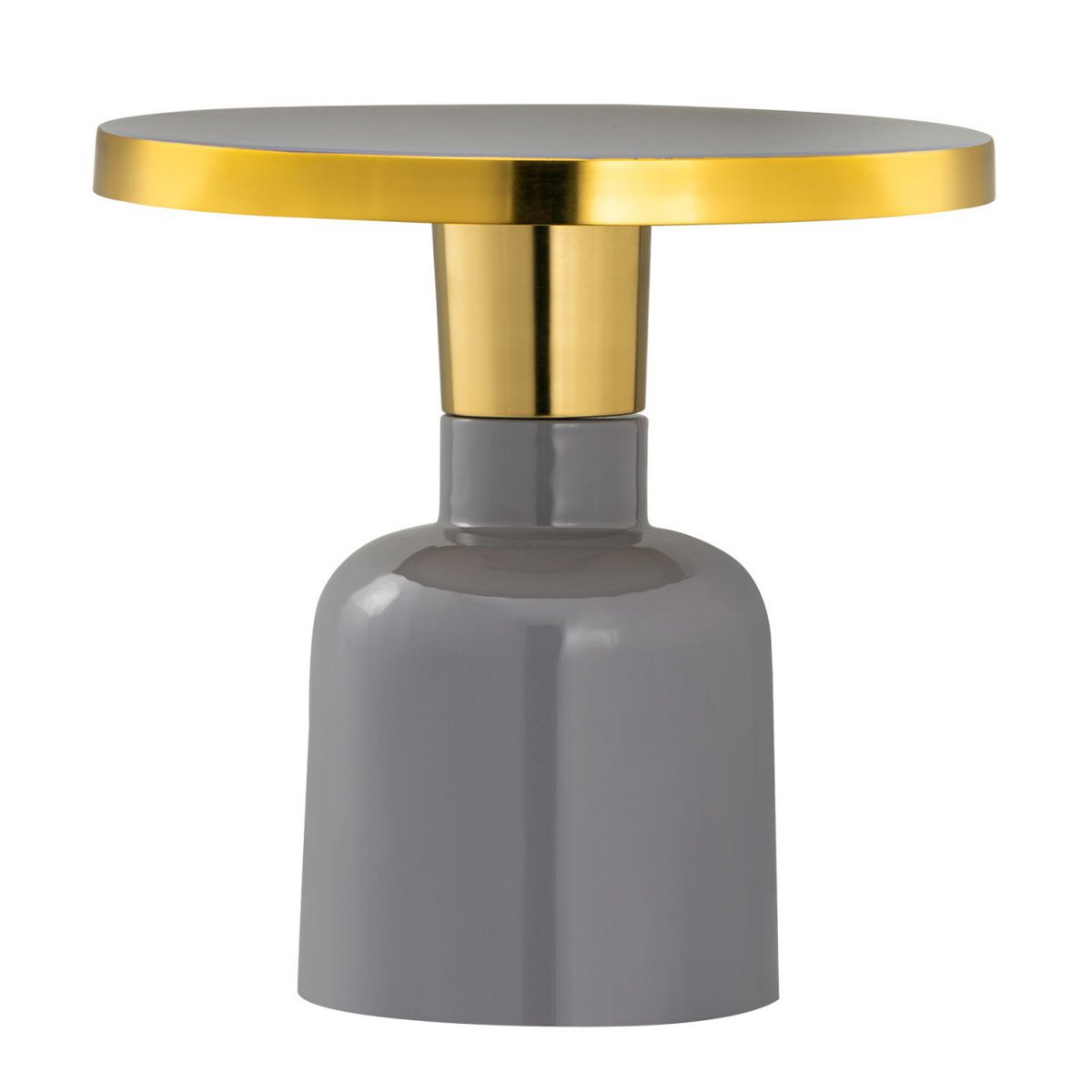 Bijzettafel rond ø 45 H 45 cm Decoratieve tafel Lampentafel Salontafel Glamtafel Metaal en email