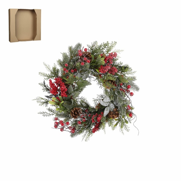 Randell Kerstkrans - Ø40 cm - Rood