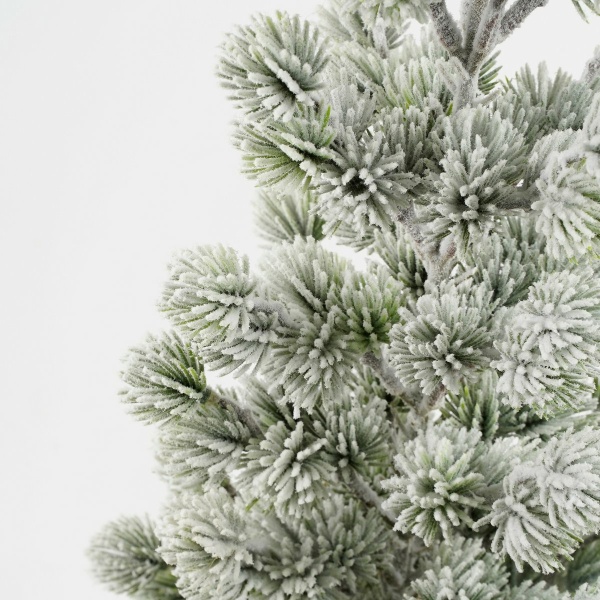 Kunstkerstboom in Jute - H55 x Ø25 cm - Groen Frosted