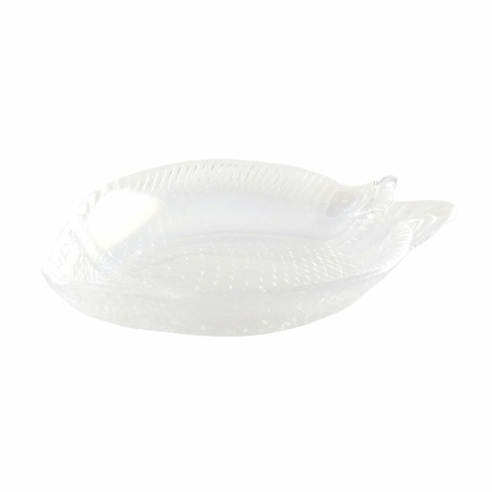Glanzend glas visbeker 26x22,5 cm