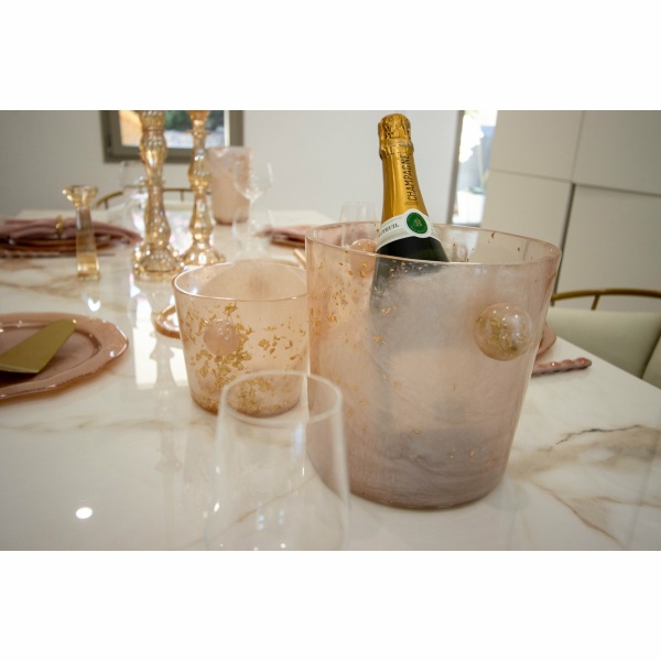 Champagne emmer emmer in hars 20x20x20cm