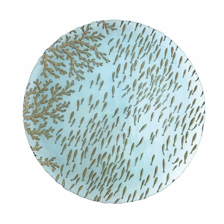 Wed Blue Presentation Plate 33x33x3cm