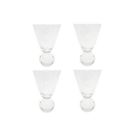 Wijnglazen met diamantvoet - veel van 4