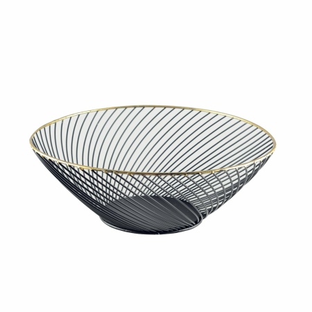 Black Bread Basket gouden grens