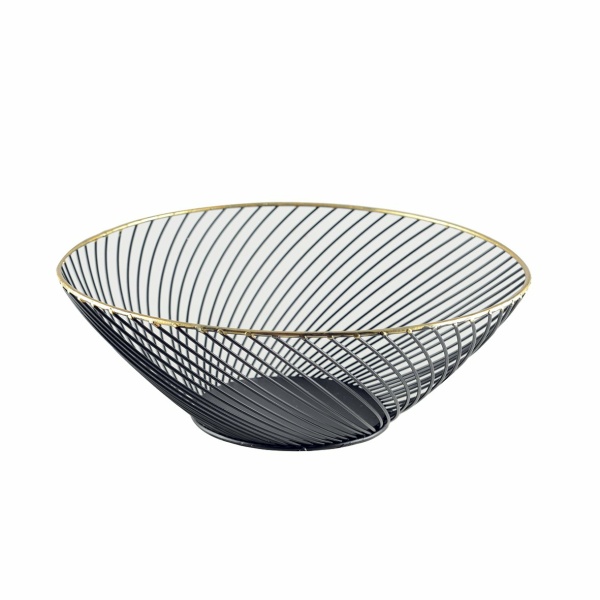 Black Bread Basket gouden grens