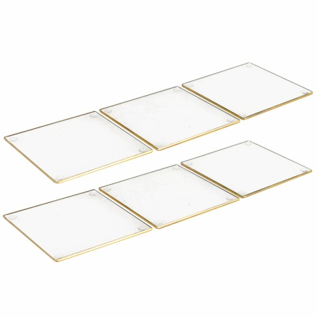 Vierkante bril onder Golden Edge - veel 6