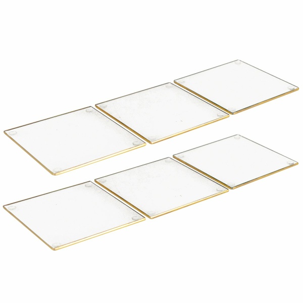 Vierkante bril onder Golden Edge - veel 6