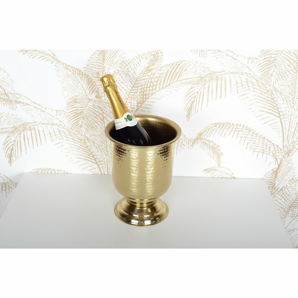 Gebouwd met gouden champagne 20x20x25cm