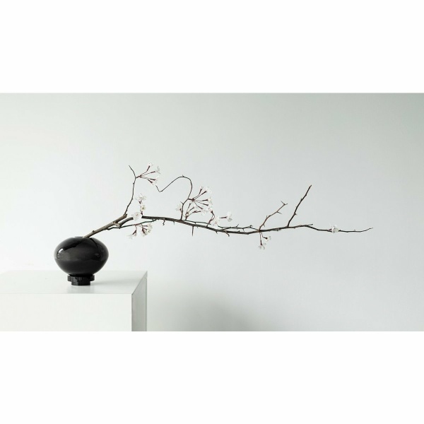 Vaas bolvorm innovatief design, zwart glas, RUD00_Luxury Edition