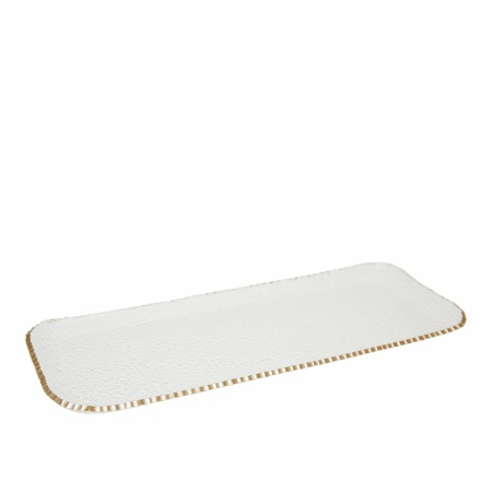 Rechthoekige vergulde rand in glas 37x15.5x2cm