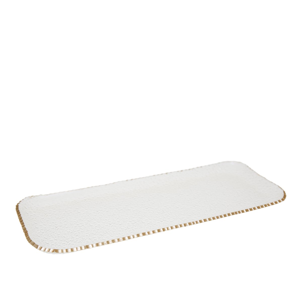 Rechthoekige vergulde rand in glas 37x15.5x2cm