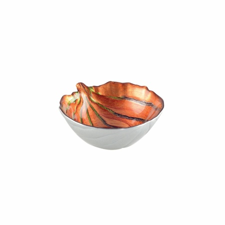 BOL CITROUILLE 12X12X4.7CM