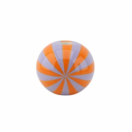 Kandelaar - Bloemvaas Swirl- oranje/lila - 10x10x10cm