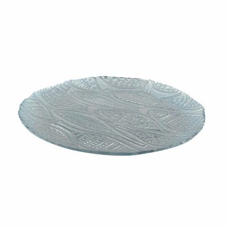 Round Dish Light Blue Fish 32,5 cm