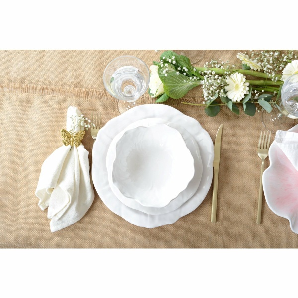 Witte holle plaat in melamine 17,5x17,5x5cm