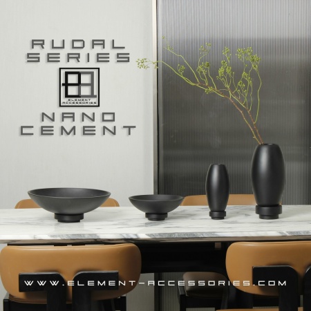 Moderne vaas van nanocement, innovatief design. RUD30BK
