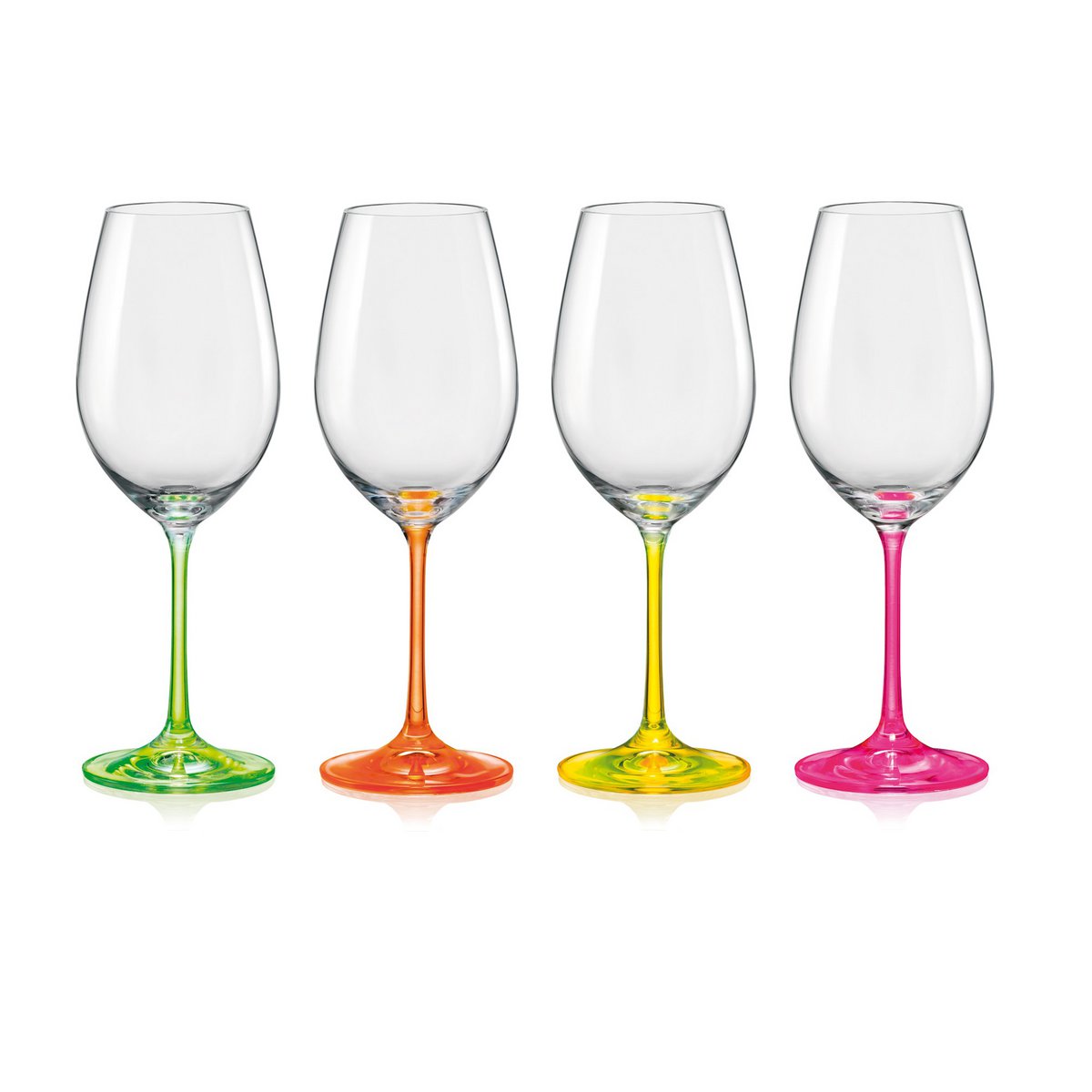 350 ml neon wijnglazen - veel van 4