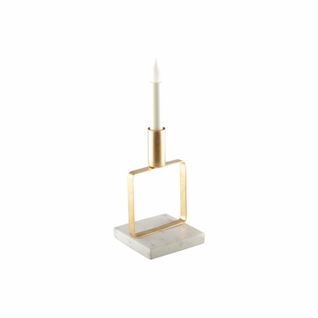 Mat volwassen gouden kandelaar Marble Support H.17 cm