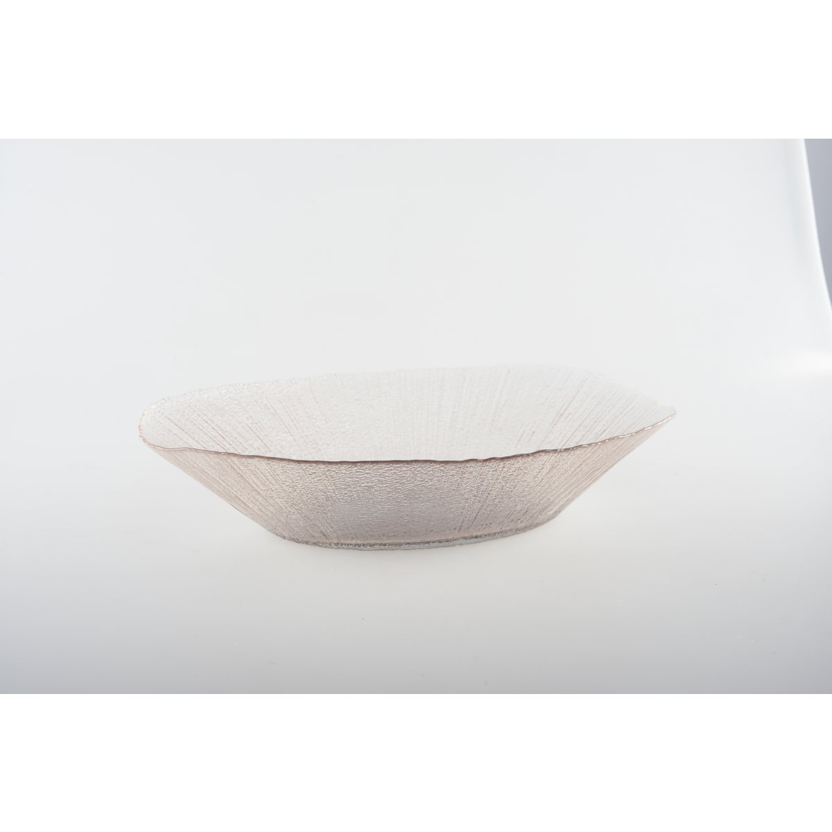 Saladier ovaal transparante zandfront 30 cm