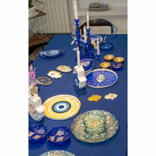 Blue Eye Porselain Tray D30.5 cm