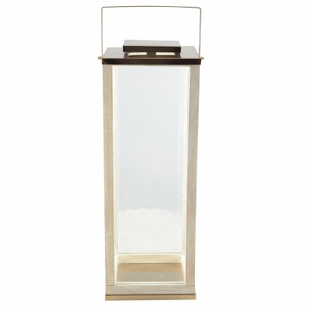 Grote glazen lantaarn 25x25x71cm
