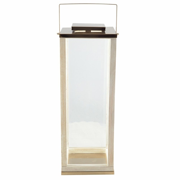 Grote glazen lantaarn 25x25x71cm