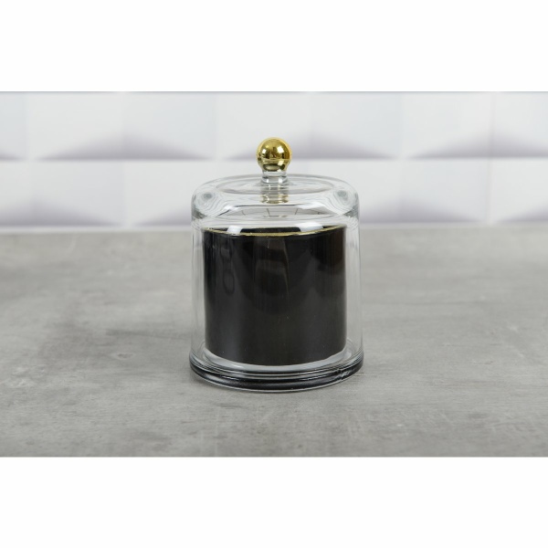Zwart en gouden bel kaarsen tonka parfum