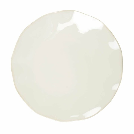 Rosa witte platte plaat 27x27x2.8cm
