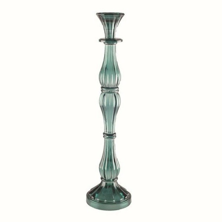 Turquoise kandelaar groot model H41cm