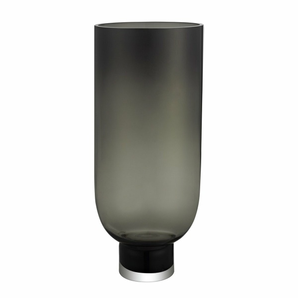 Moderne luxe 9MM dikke glazen vaas donkergrijs, Sober Design, zeer hoog, OMAHA36GR