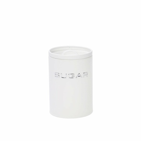 Witte theebox en zilver 11x11x15cm