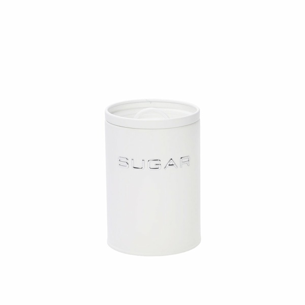 Witte theebox en zilver 11x11x15cm