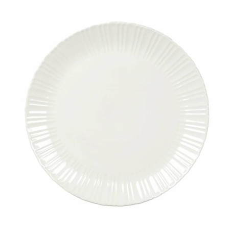Assiette Plate Blanche Flora 26.6x26.6x2cm