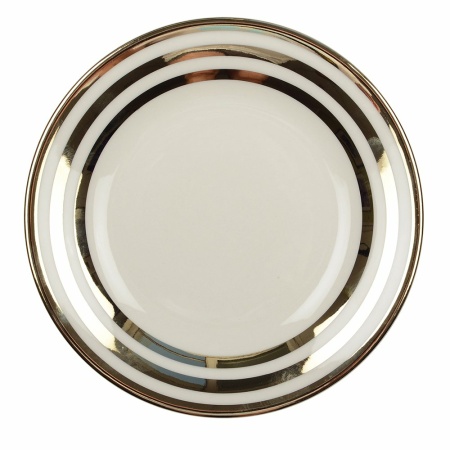 18 cm goud drievoudige filet dessertplaat